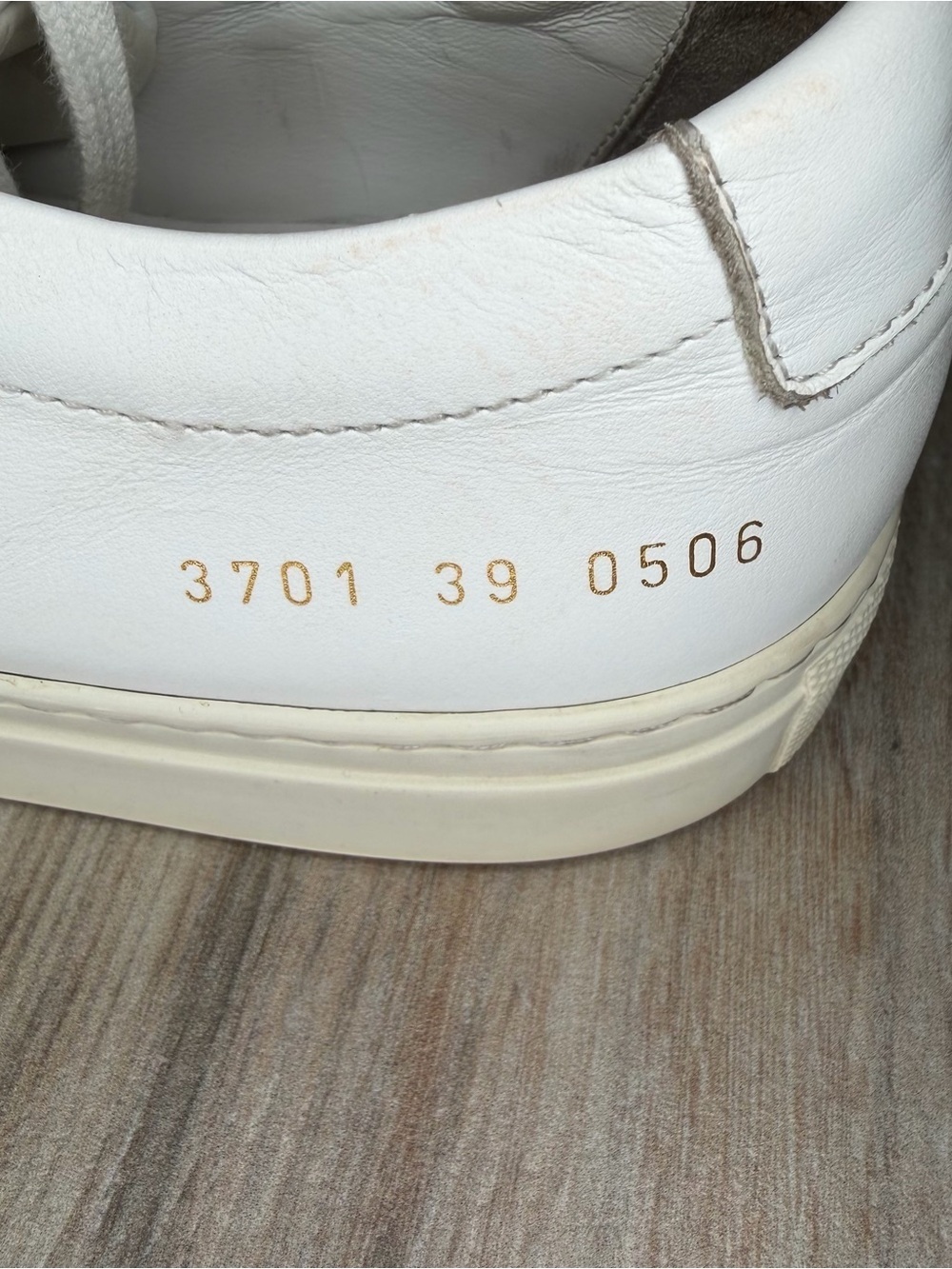 Woman by Common Projects Womens Leather Low Top Sneakers White US 8.5-9 / EU 39 - Picture 12 of 12